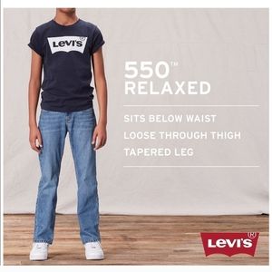 Levi’s 550 Relaxed Adjustable Waist Boys Jeans